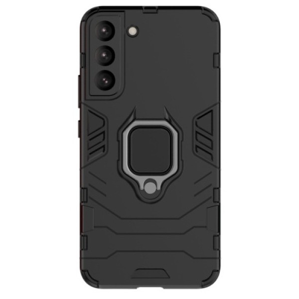 Противоударный чехол Transformer Ring for Magnet для Samsung Galaxy S22 5G Black