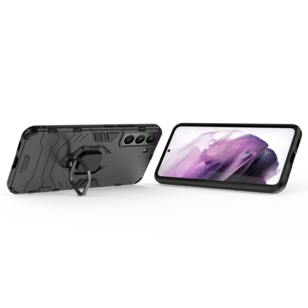 Противоударный чехол Transformer Ring for Magnet для Samsung Galaxy S22 5G Black