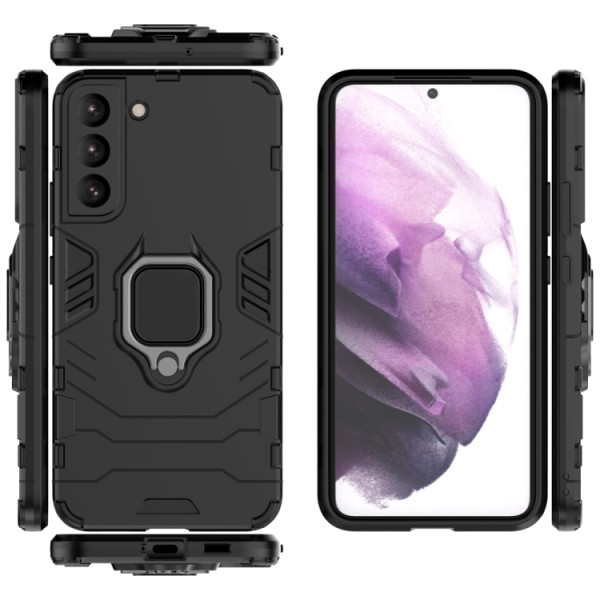 Противоударный чехол Transformer Ring for Magnet для Samsung Galaxy S22 5G Black