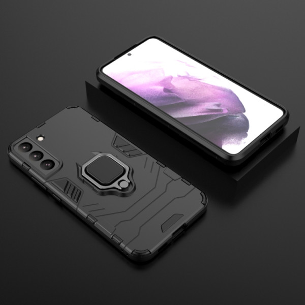 Противоударный чехол Transformer Ring for Magnet для Samsung Galaxy S22 5G Black