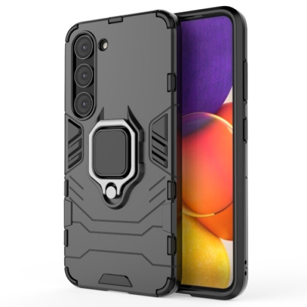 Противоударный чехол Transformer Ring for Magnet для Samsung Galaxy S23 Black