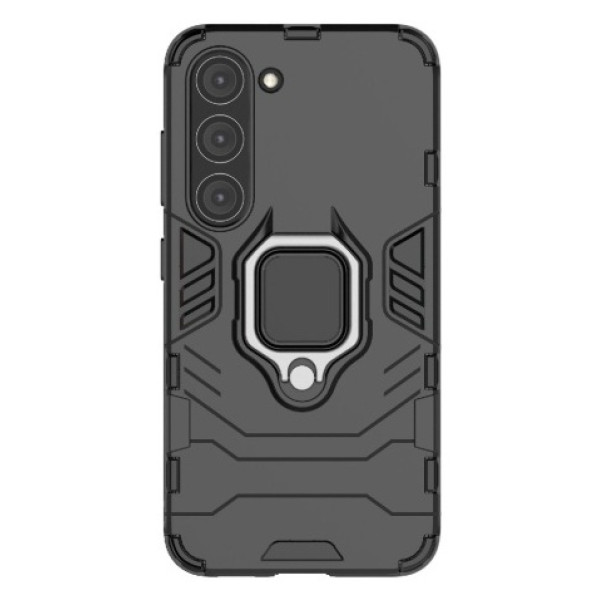 Противоударный чехол Transformer Ring for Magnet для Samsung Galaxy S23 Black