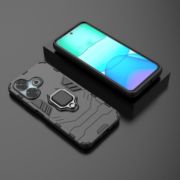 Протиударний чохол Transformer Ring for Magnet для Xiaomi Redmi 13 4G / Xiaomi Poco M6 4G Black