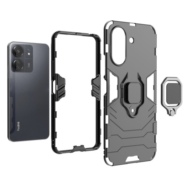 Протиударний чохол Transformer Ring for Magnet для Xiaomi Redmi 13C Black