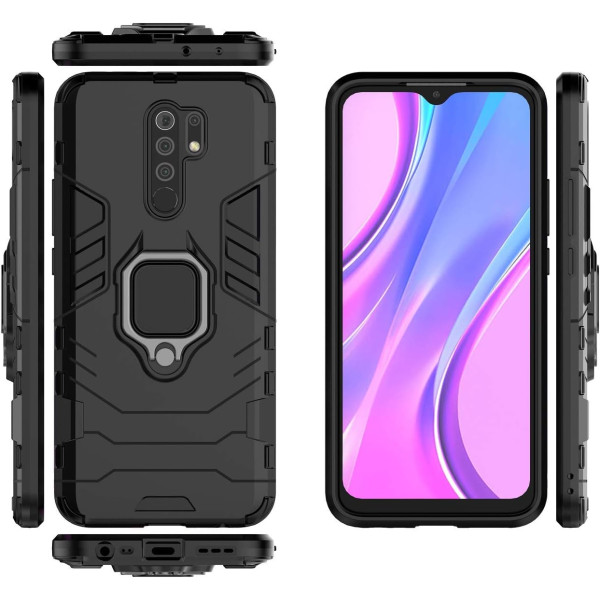 Протиударний чохол Transformer Ring for Magnet для Xiaomi Redmi 9 Black