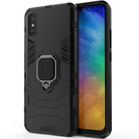 Противоударный чехол Transformer Ring for Magnet для Xiaomi Redmi 9A Black