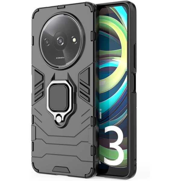 Протиударний чохол Transformer Ring for Magnet для Xiaomi Redmi A3 Black