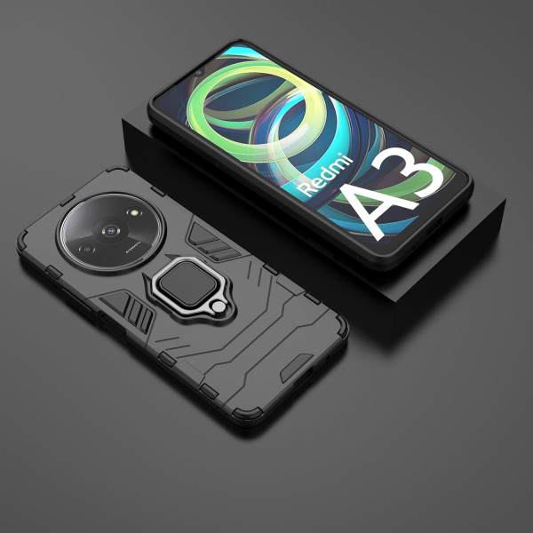 Протиударний чохол Transformer Ring for Magnet для Xiaomi Redmi A3 Black
