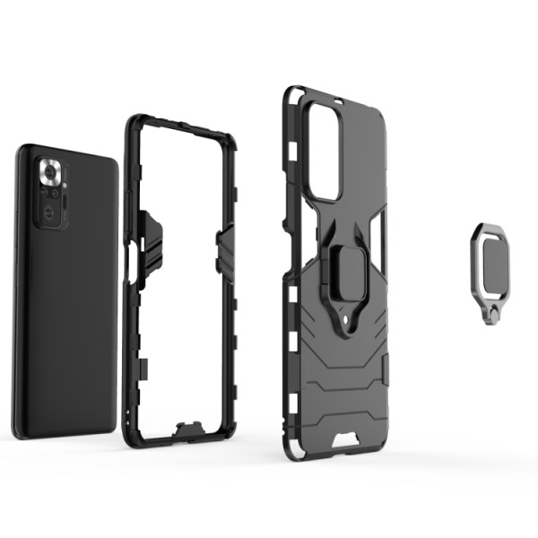 Протиударний чохол Transformer Ring for Magnet для Xiaomi Redmi Note 10 Pro Black