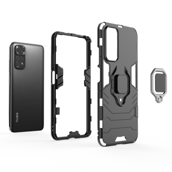 Протиударний чохол Transformer Ring for Magnet для Xiaomi Redmi Note 11 /  Xiaomi Redmi Note 11s Black