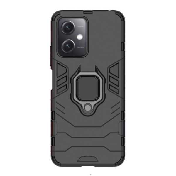 Противоударный чехол Transformer Ring for Magnet для Xiaomi Redmi Note 12 5G / Poco X5 5G Black