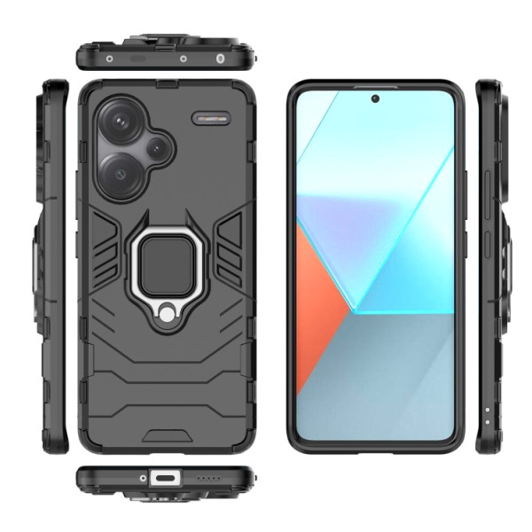 Протиударний чохол Transformer Ring for Magnet для Xiaomi Redmi Note 13 Pro Plus 5G Black