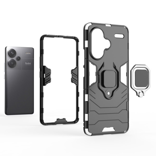 Протиударний чохол Transformer Ring for Magnet для Xiaomi Redmi Note 13 Pro Plus 5G Black