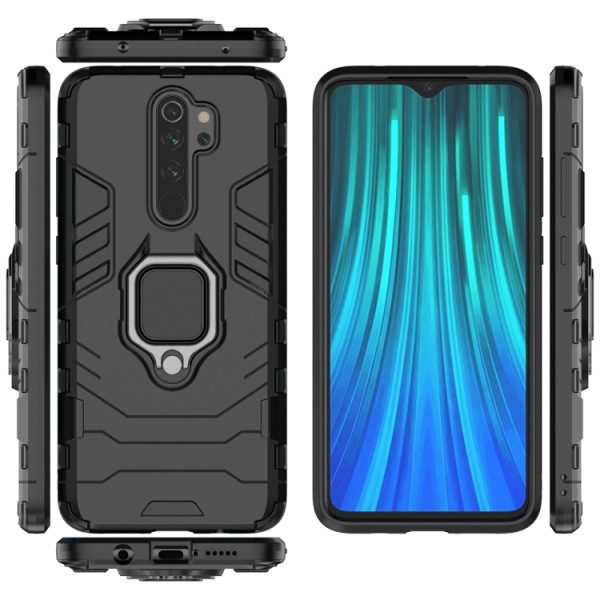 Протиударний чохол Transformer Ring for Magnet для Xiaomi Redmi Note 8 Pro Black