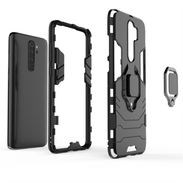 Протиударний чохол Transformer Ring for Magnet для Xiaomi Redmi Note 8 Pro Black