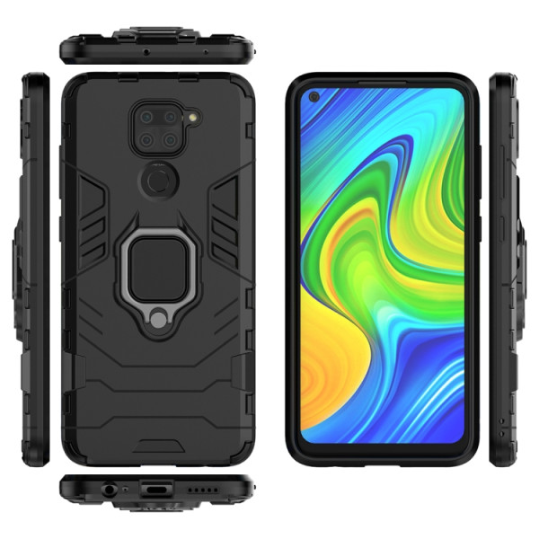Протиударний чохол Transformer Ring for Magnet для Xiaomi Redmi Note 9 Black