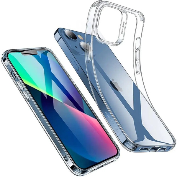 Ультратонкий прозорий силіконовий чохол для iPhone 13
