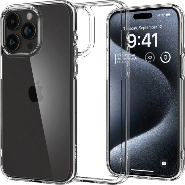 Ультратонкий прозрачный силиконовый чехол для iPhone 15 Pro