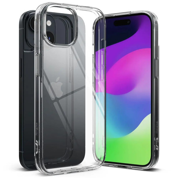 Ультратонкий прозрачный силиконовый чехол для iPhone 15