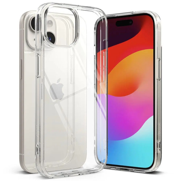 Ультратонкий прозрачный силиконовый чехол для iPhone 15