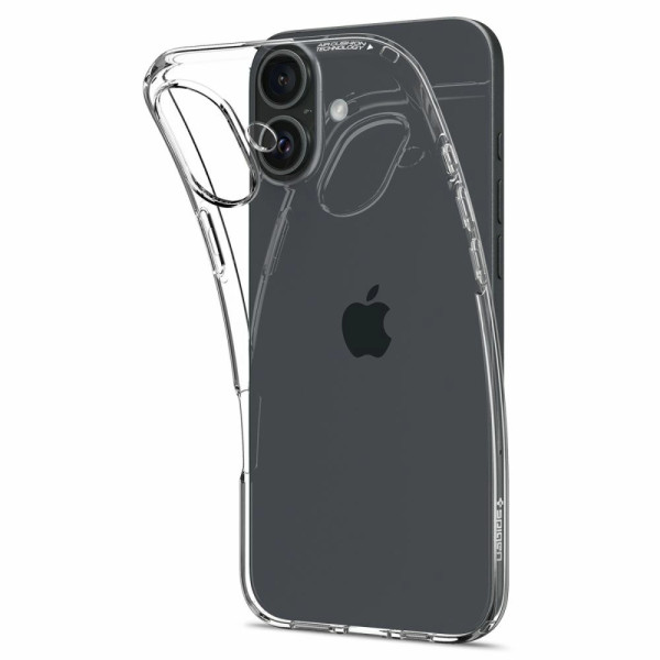Ультратонкий прозрачный силиконовый чехол для iPhone 16