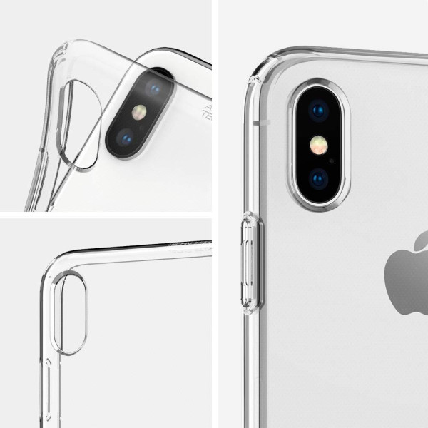 Ультратонкий прозрачный силиконовый чехол для iPhone X/Xs
