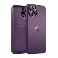  Чехол AG-Glass Matt Frame Color Logo для iPhone 11 Pro Max Deep Purple