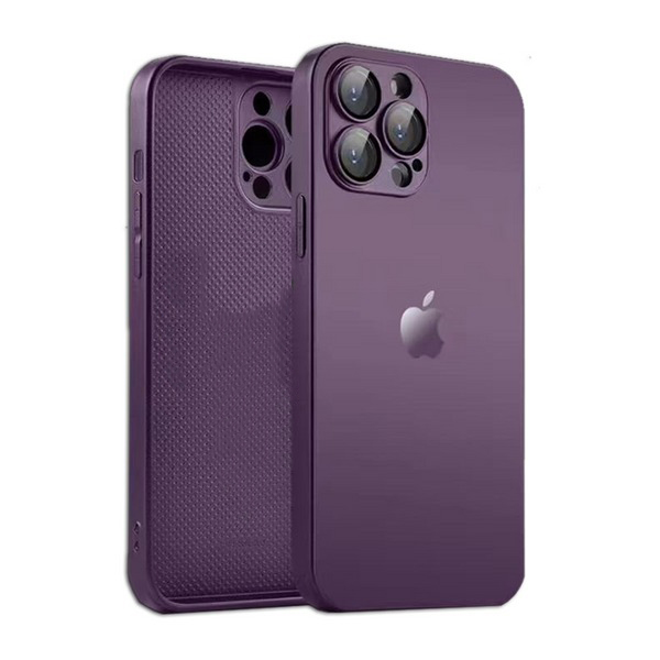 Чехол AG-Glass Matt Frame Color Logo для iPhone 11 Pro Max Deep Purple