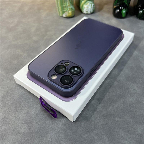  Чехол AG-Glass Matt Frame Color Logo для iPhone 11 Pro Max Deep Purple