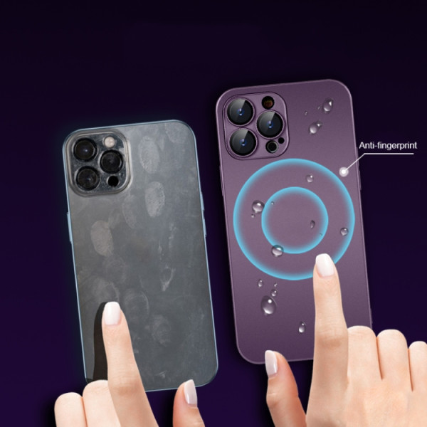  Чехол AG-Glass Matt Frame Color Logo для iPhone 11 Pro Max Deep Purple