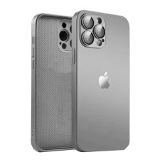 Чохол AG-Glass Matt Frame Color Logo для iPhone 15 Pro Max Titanium Gray