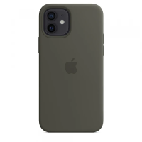 Чехол Apple Silicone Case для iPhone 12 Темнооливковый