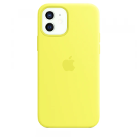 Чехол Apple Silicone Case для iPhone 12 Лимонад