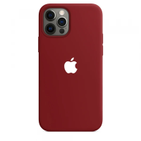 Чехол Apple Silicone Case для iPhone 12 Pro Темно-красный