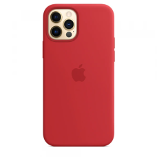 Чохол Apple Silicone Case для iPhone 12 Pro Max Red