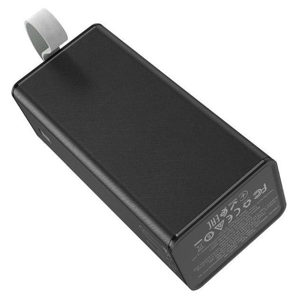 Зовнішній акумулятор (Power bank) з фанариком Hoco J86A 50000mAh 22.5W Black