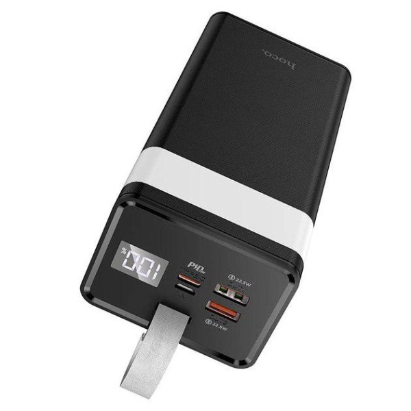 Зовнішній акумулятор (Power bank) з фанариком Hoco J86A 50000mAh 22.5W Black