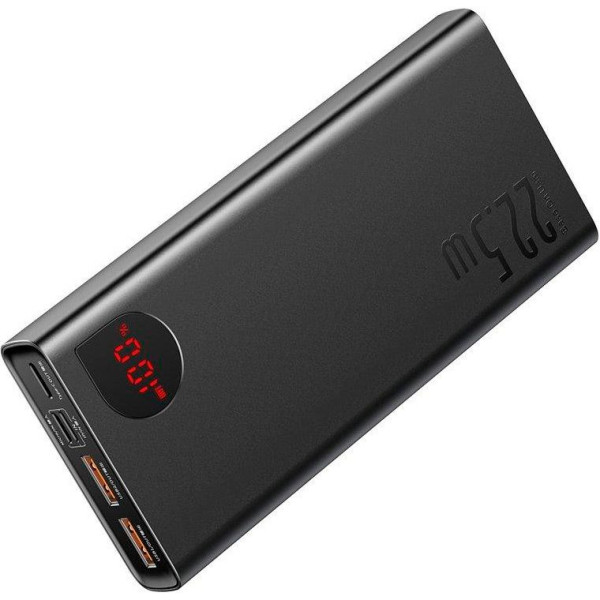 Зовнішній портативний акумулятор Powerbank Baseus Adaman 20000mAh 22.5W з технологією QC3.0+PD3.0 Чорний