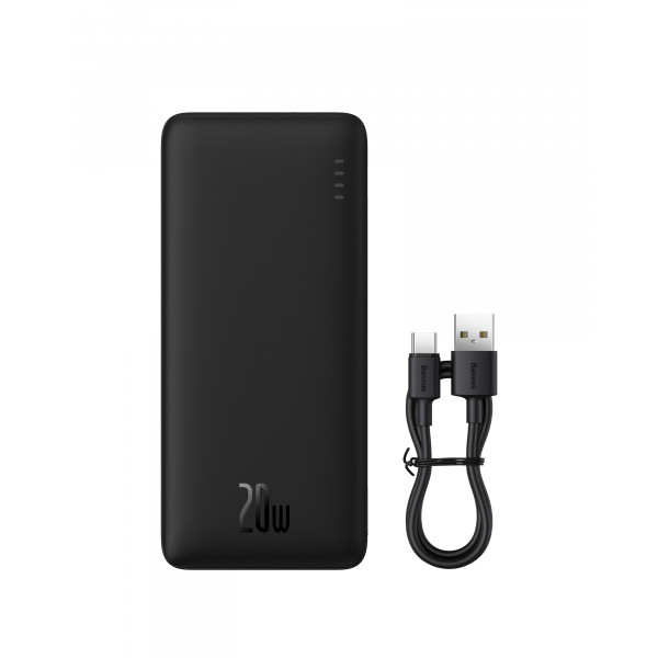 Зовнішній акумулятор Baseus Airpow Fast Charge Power Bank 20000mAh 20W Black