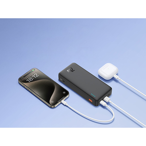Зовнішній акумулятор Baseus Airpow Fast Charge Power Bank 20000mAh 20W Black