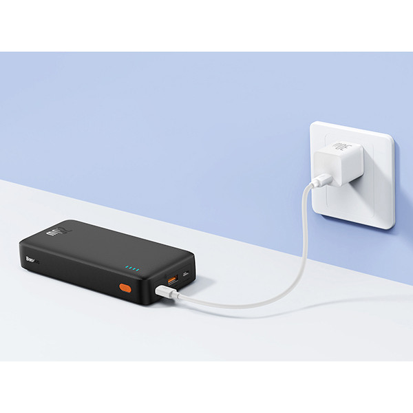 Зовнішній акумулятор Baseus Airpow Fast Charge Power Bank 20000mAh 20W Black