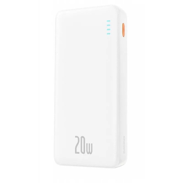 Зовнішній портативний акумулятор Power Bank Baseus Airpow Quick Charge 20000mAh 20W White
