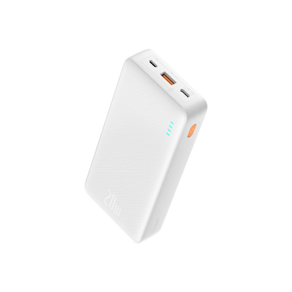 Зовнішній портативний акумулятор Power Bank Baseus Airpow Quick Charge 20000mAh 20W White