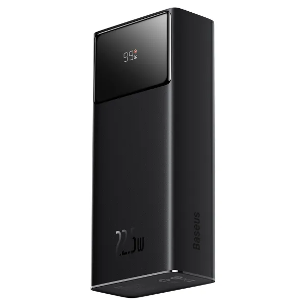 Зовнішній акумулятор Baseus Star-Lord Digital Display 30000mAh 22.5W з технологією QC3.0+PD3.0 2USB Black