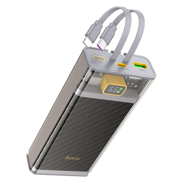 Зовнішній акумулятор Hoco J104A Discovery Edition 20000mAh 22.5W + PD20W Gray