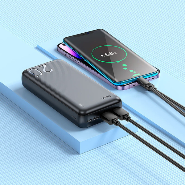 Зовнішній акумулятор Hoco J123A Element 20000mAh 10W Black