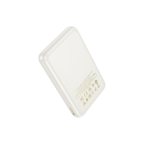 Магнітний зовнішній акумулятор Hoco J141 Grace 10000mAh PD20W Milky White