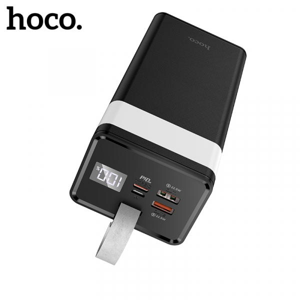 Зовнішній портативний акумулятор Hoco J86 Powermaster fully compatible PD20W/QC/LCD/Lamp 40 000mAh Black