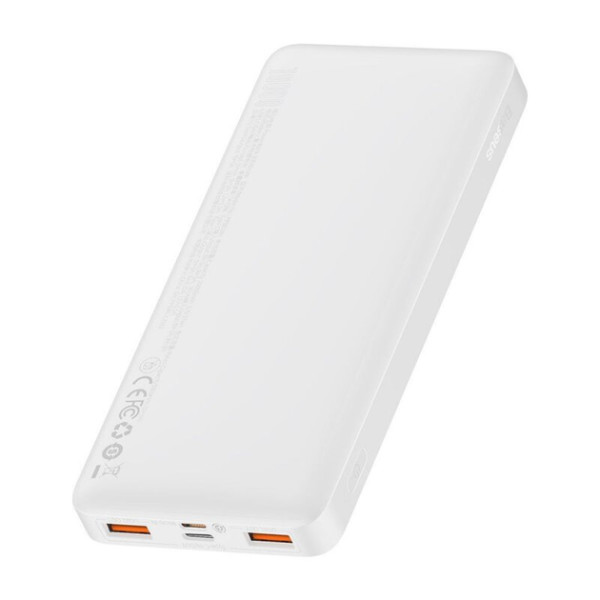 Зовнішній портативний акумулятор (Power Bank) Baseus 10000mAh 15W Display White