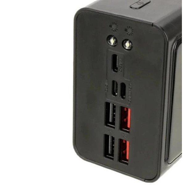 Зовнішній портативний акумулятор (Power Bank) XO PR125 50000 mAh Black